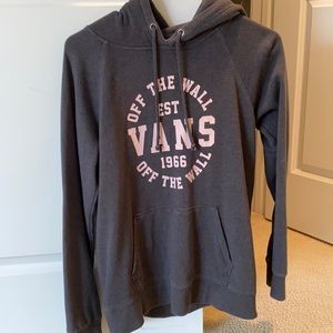 GRAY VANS HOODIE